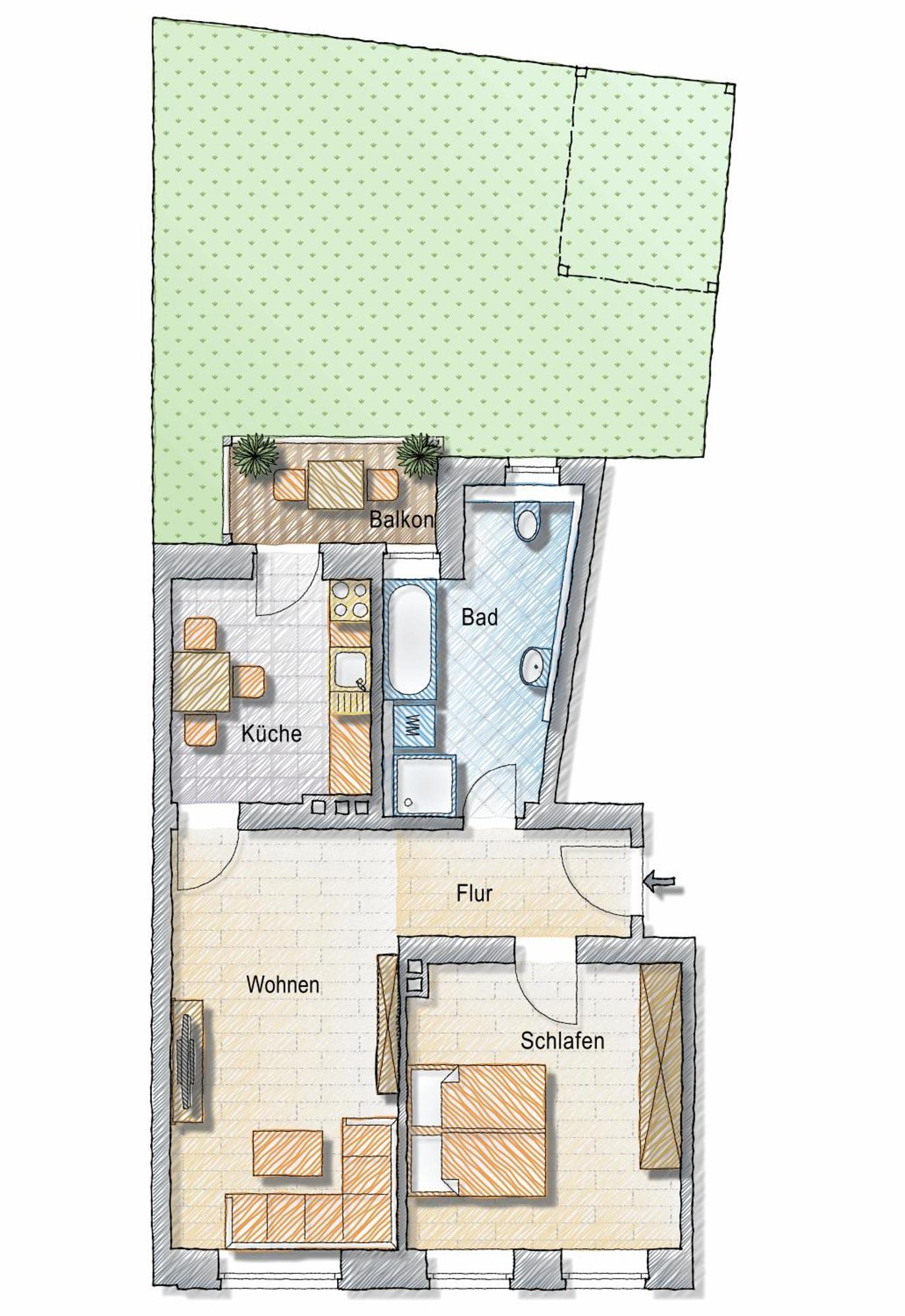Bohnapartments - Altstadtoase - Balkon Und Garten - Wlan Erfurt Exterior photo
